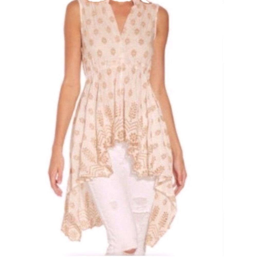 Ruby Yaya Embellished High Low Boho Top